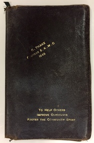 Brown Leather Wallet, Grace Thake, East Kew Women's Club, 1946