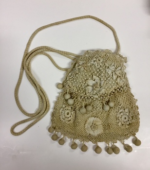 Handmade crocheted evening bag