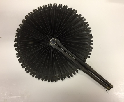 Paper, Wood & Metal Cockade Fan