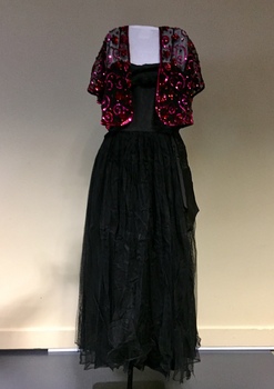 Sequinned Evening Dress, Bolero & Cap