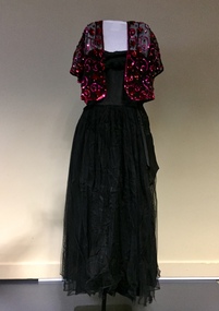 Sequinned Evening Dress, Bolero & Cap