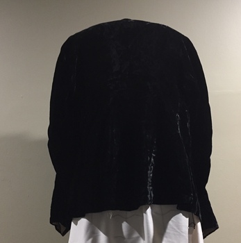 Black Silk Velvet Evening Jacket, 1930s