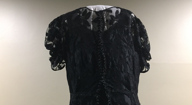 Silk Taffeta, Net & Lace Evening Dress, 1907-10