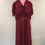 Rust-coloured Crepe Evening Dress, 1930s