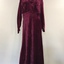 Burgundy Velvet & Lace Evening Dress, 1930s