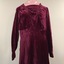 Burgundy Velvet & Lace Evening Dress, 1930s