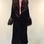 Black Velvet & Fur Evening Coat