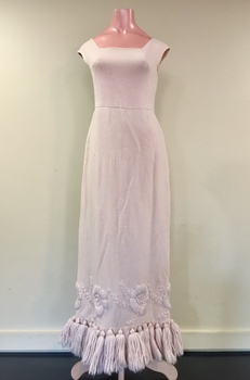 Pink Wool Evening Dress