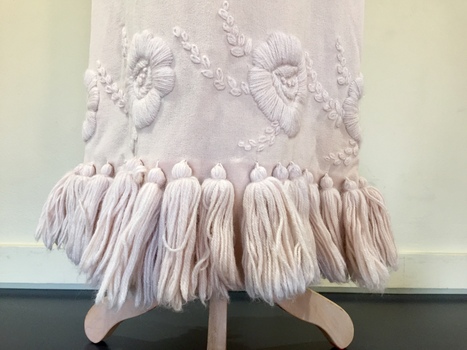 Pink Wool Evening Dress