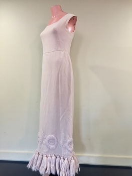 Pink Wool Evening Dress