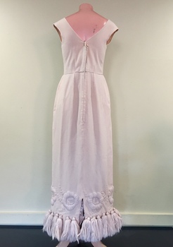 Pink Wool Evening Dress