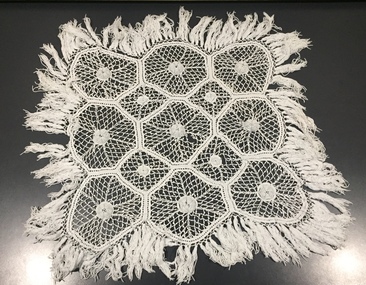 Fringed Crocheted Cot Cover