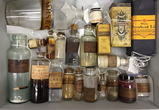 Apothecary Jars and Sundry Bottles