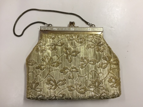 Gold Brocade Evening Bag