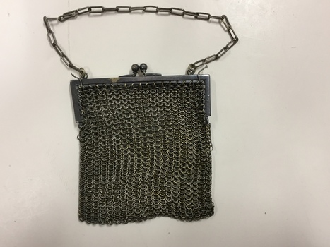 Silver Chain Mesh Handbag