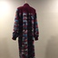 Full-length Multicoloured Knitted Coat Dress