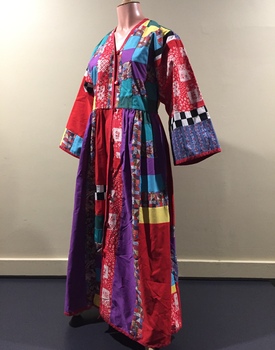 Multi-coloured Patchwork Dressing Gown