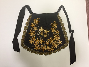 Silk Embroidered Hostess Apron
