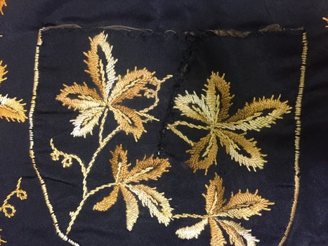 Silk Embroidered Hostess Apron