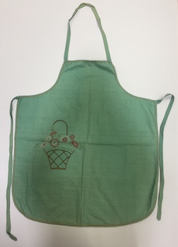 Embroidered Green Pinafore