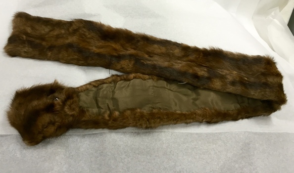 Rectangular Brown Fur Stole