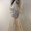 Lace Wedding Dress with Matching Cap, circa 1947