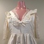 Cream Silk Taffeta & Lace Bridesmaid's Dress