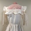 Cream Silk Taffeta & Lace Bridesmaid's Dress