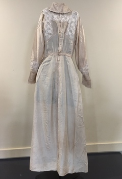 Raw Silk Wedding Dress, circa 1912