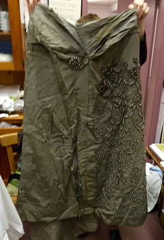 Grey Silk Bodice and Skirt