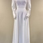 White Silk Wedding Dress, 1970s