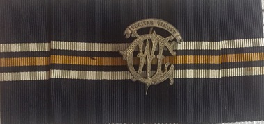 Uniform - School Uniform, Hatband of Woodbury Ladies’ College [Kew], circa 1918, c.1918
