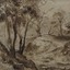 Creek and Old Watering Stage, on the Yarra, East Collingwood, 1854