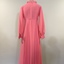 Full-length Pink Crepe Bridesmaid's Dress
