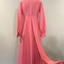 Full-length Pink Crepe Bridesmaid's Dress