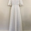 White Crepe Wedding Dress and Lace Coat