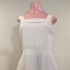 White Crepe Wedding Dress and Lace Coat