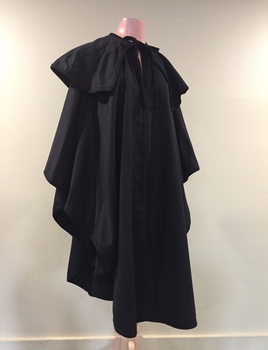 Black Woollen Cape by Prue Acton