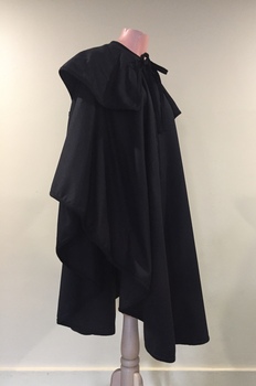 Black Woollen Cape by Prue Acton