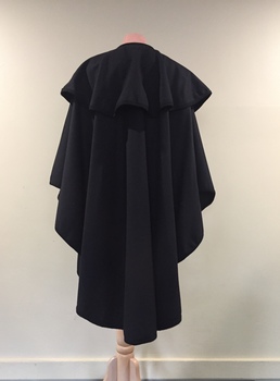 Black Woollen Cape by Prue Acton