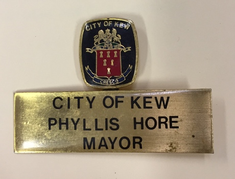 City of Kew, Phyllis Hore, Mayor