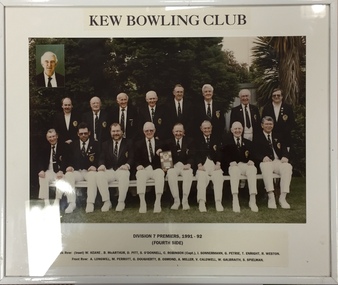 Kew Bowling Club Division 7 Premiers (Fourth side), 1991-92