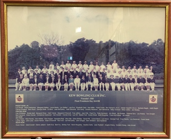 Kew Bowling Club Final President’s Day 26/4/98