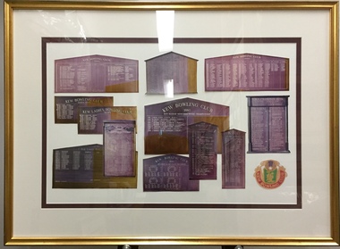 Kew Bowling Club Honour Boards