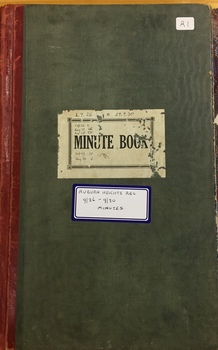 Auburn Heights Recreation Club Minute Book 1926-30