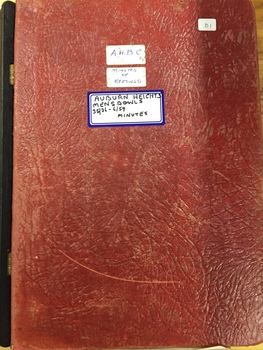 Auburn Heights Mens' Lawn Bowling Club Minute Book 1936-59