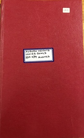 Auburn Heights Ladies' Bowling Club Minute Book 1963-69