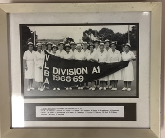 Auburn Heights Ladies' Bowling Club VLBA Winners of 1968-1969 A1 flag