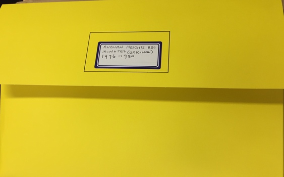 Auburn Heights Recreation Club Minutes of Meetings 1976-80 [duplicates]
