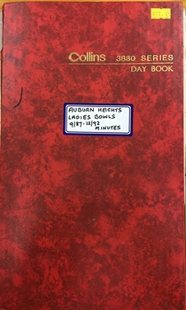 Auburn Heights Ladies' Bowling Club Minute Book 1987-92